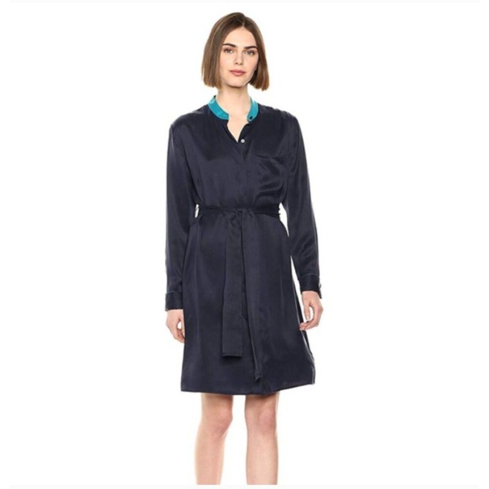 NWOT Equipment Femme Ravena Silk Blend Shirt Dress, Medium